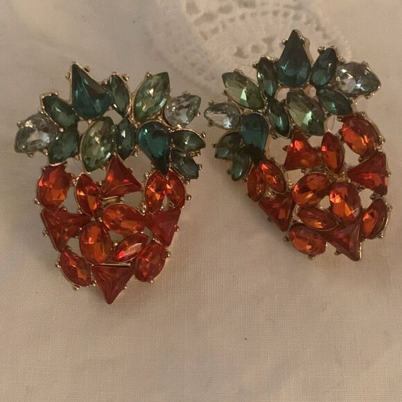 SUGARFIX by BaubleBar Crystal Strawberry Stud Earrings - Red - Picture 1 of 12